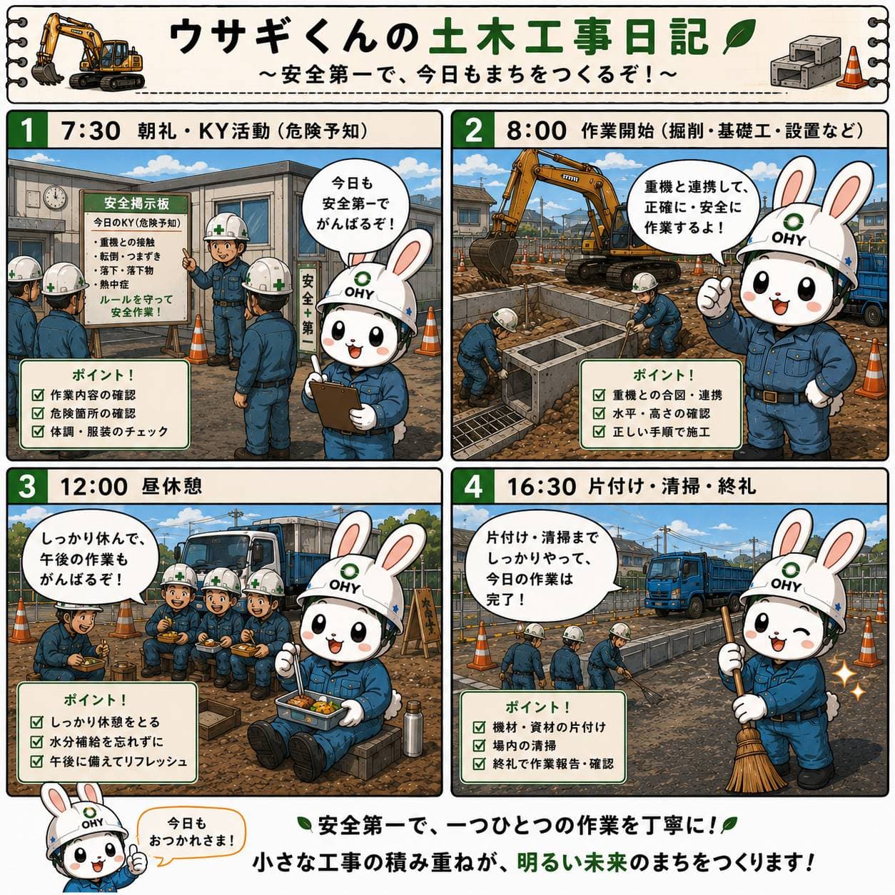 ウサギくんの土木工事日記